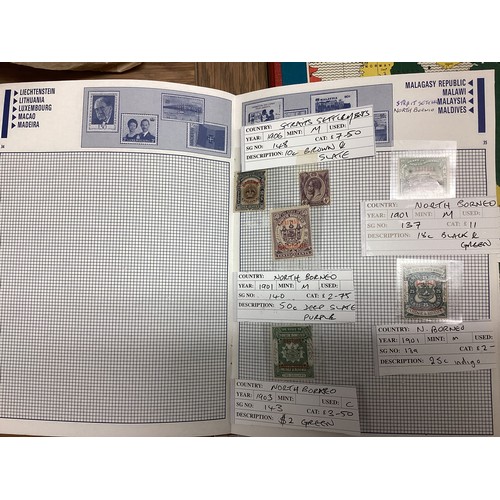 85 - A large collection of UK and World stamps together with a collection of commemorative coins and firs... 