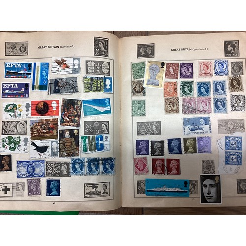 85 - A large collection of UK and World stamps together with a collection of commemorative coins and firs... 