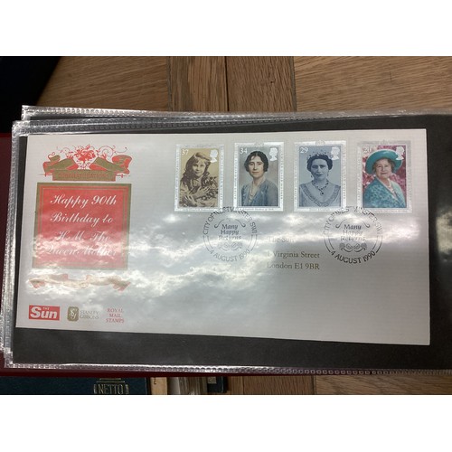 85 - A large collection of UK and World stamps together with a collection of commemorative coins and firs... 