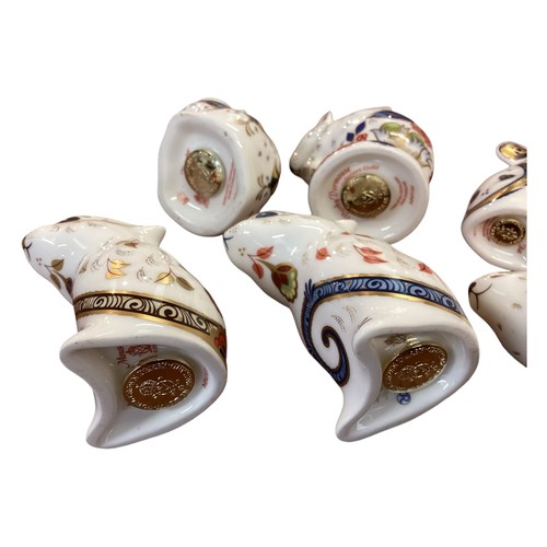 442 - Collection of Royal Crown Derby models of Mice and Hamsters, six in total, condition almost as new.