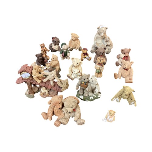 435 - Collection of Beau bears ceramic ornaments, together with other ceramic and resin models of bears, n... 