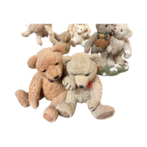 435 - Collection of Beau bears ceramic ornaments, together with other ceramic and resin models of bears, n... 