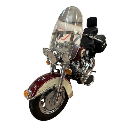 380 - A Franklin Mint model of a Harley-Davidson Heritage Softail classic with COA. Together with a Kyosho... 