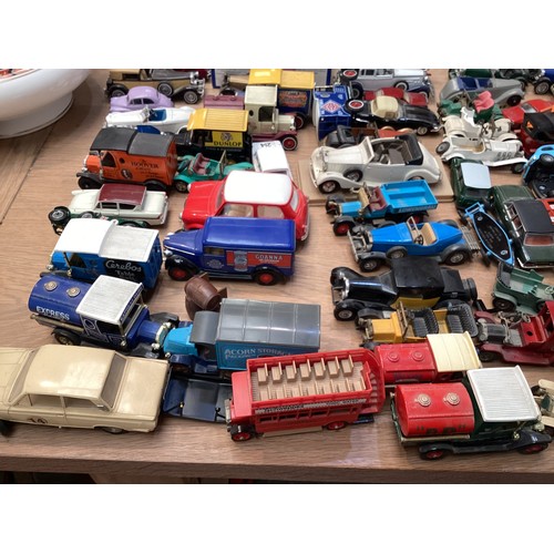 389 - A large collection of model cars, makers Lesney, Triang,  Corgi , matchbox and some modern boxed and... 