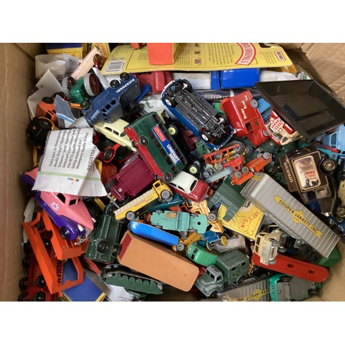 389 - A large collection of model cars, makers Lesney, Triang,  Corgi , matchbox and some modern boxed and... 