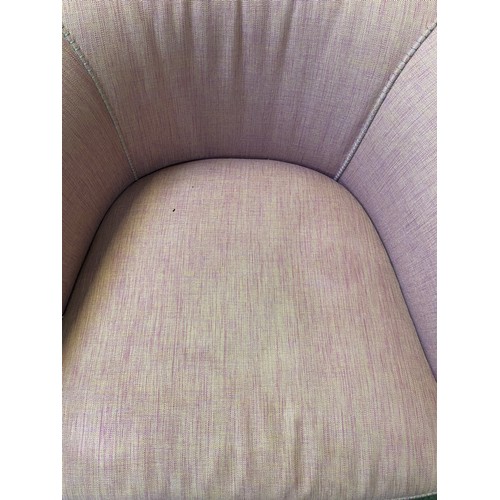 597 - Designers Guild contemporary tub / club chair. 101 cm W