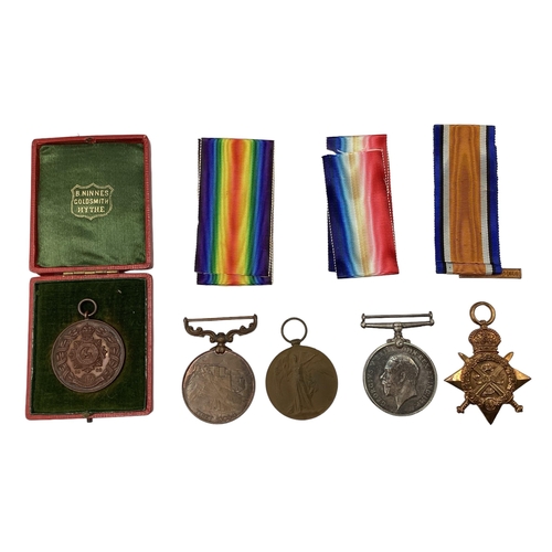 204 - A collection of World war I medals to Captain CH Ker, together with an Edward VII Tibet 1903-1904 me... 