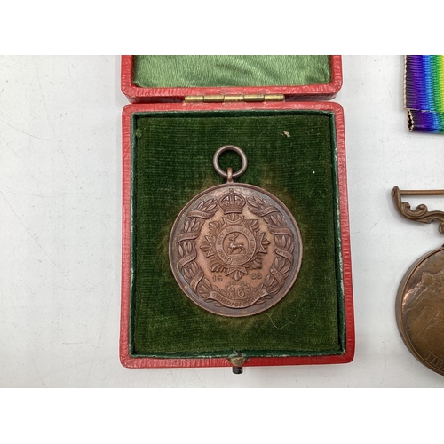 204 - A collection of World war I medals to Captain CH Ker, together with an Edward VII Tibet 1903-1904 me... 