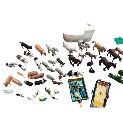 425 - A collection of Britains model toys all farm related mostly dated 1970s.