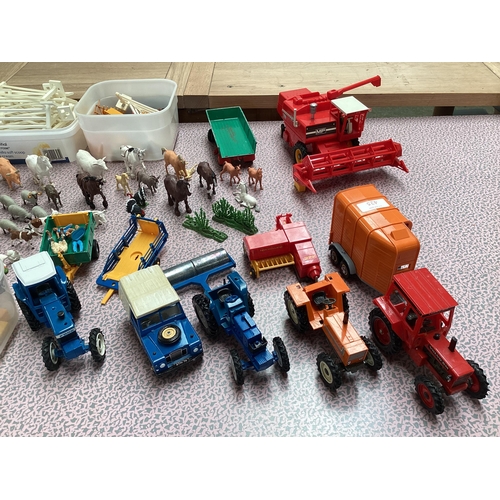 425 - A collection of Britains model toys all farm related mostly dated 1970s.