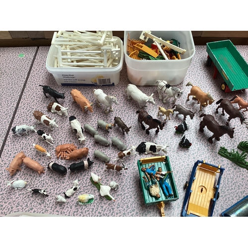 425 - A collection of Britains model toys all farm related mostly dated 1970s.