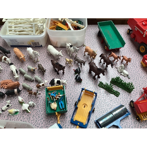 425 - A collection of Britains model toys all farm related mostly dated 1970s.