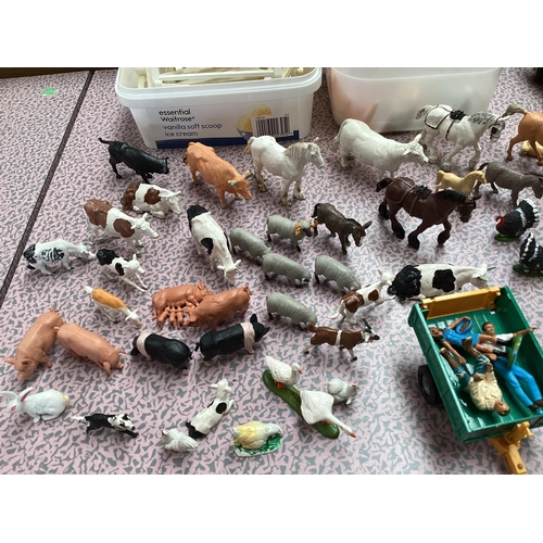 425 - A collection of Britains model toys all farm related mostly dated 1970s.