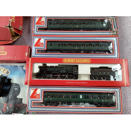 426 - A collection of Triang and Lima model trains and equipment , mostly boxed.