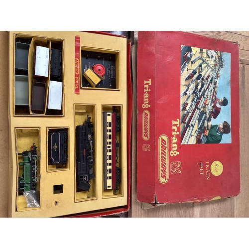 426 - A collection of Triang and Lima model trains and equipment , mostly boxed.