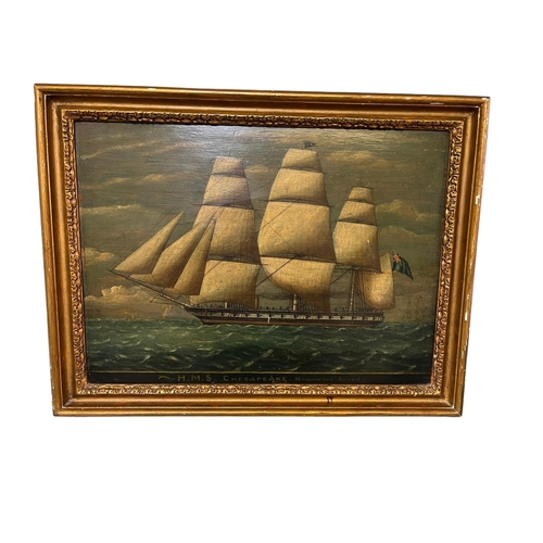 488 - A quantity of C19th and C20th pictures of shipping interest, to include a gilt framed oil on board, ... 