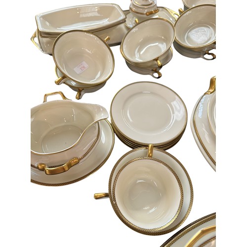 376 - An extensive Rosenthal dinner service in the Corona pattern. Please see all photos. some wear