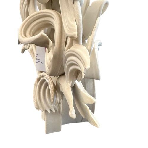 405 - JO TAYLOR, Perpetual V, 2015, a porcelain white sculpture, 25 x 25 x 11cm' signed verso; and a large... 