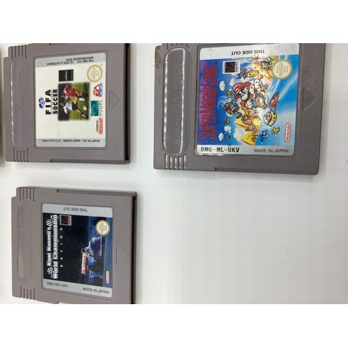 353 - Game boy with original carry case and games.  Super Mario Land 6 Golden Coins, Donkey King Land 2, E... 