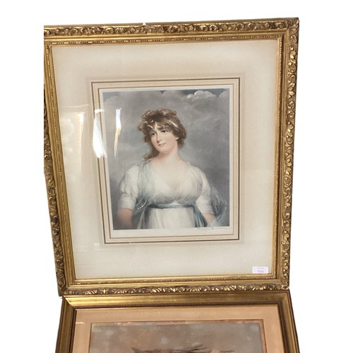 504 - A quantity of pictures and prints, to include portrait prints, signed in pencil Sydney Wilson, with ... 