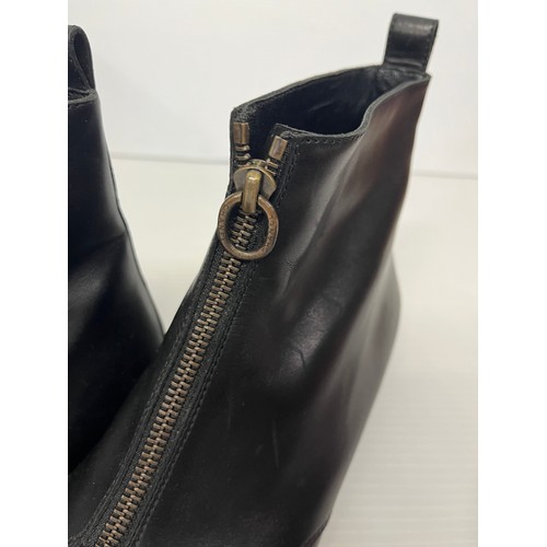 257 - Four pairs of CHANEL boots and shoes in used condition, see images, part of the Jackie O'Halloran co... 