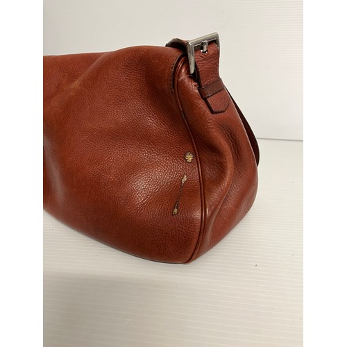 263 - 5 leather handbags. PRADA tan leather shoulder, slight wear and couple of stains. BALENCIGA Paris 22... 