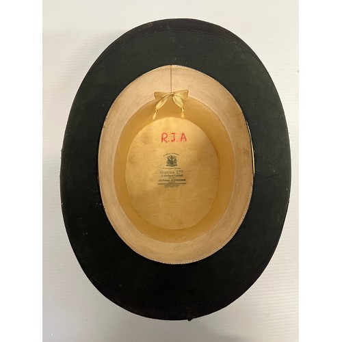 261 - A Gentleman's black Top Hat, stamped to interior, Gieves Ltd, 21 Old Bond Street, Lonson etc, (some ... 