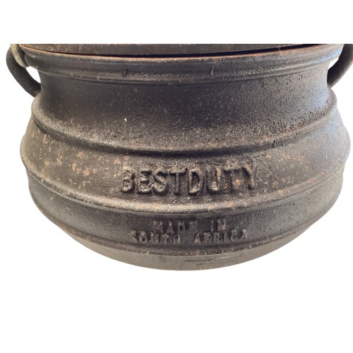 358 - A quantity  of brass items to include a beaten copper cauldron on three legs with makes stamp to bas... 