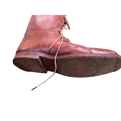 188 - Three pairs of Gents leather boots: - a pair of Maxwell of Dover Street long brown leather boots wit... 