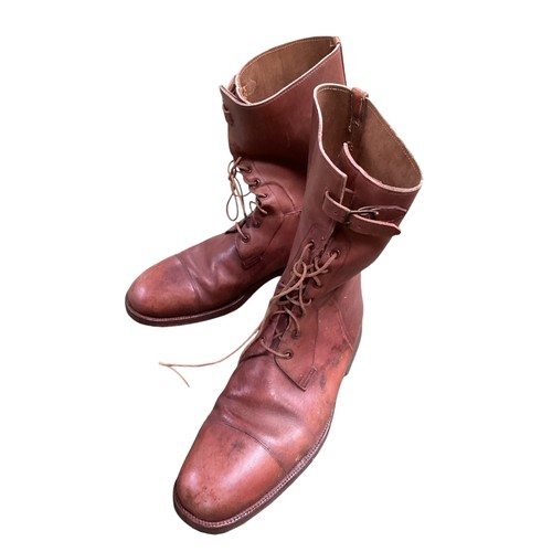 188 - Three pairs of Gents leather boots: - a pair of Maxwell of Dover Street long brown leather boots wit... 