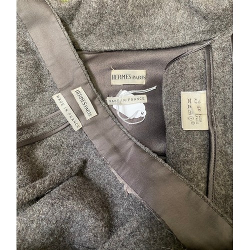 299 - A quantity of ladies jackets, to include Wool and Cashmere; HERMES PARIS 100 percent cashmere grey t... 