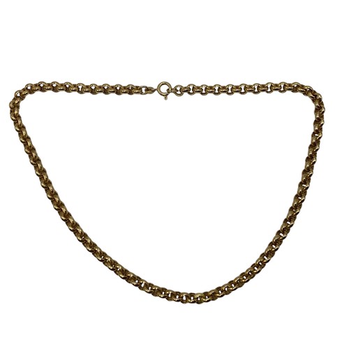 130 - Two 9ct gold curb link necklaces. 38cm, 40cm. 25.7g