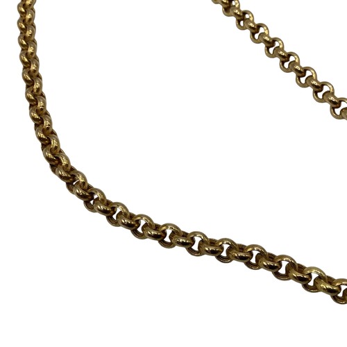 130 - Two 9ct gold curb link necklaces. 38cm, 40cm. 25.7g