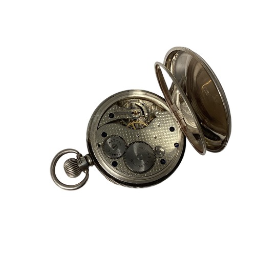 126 - Three sterling silver cased pocket watches. Key wind example by Hettish , Exeter and two crown wind ... 