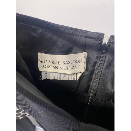 307 - A quantity of ladies clothing to include Bellville Sassoon Lorcan Mullany black dress with gold butt... 