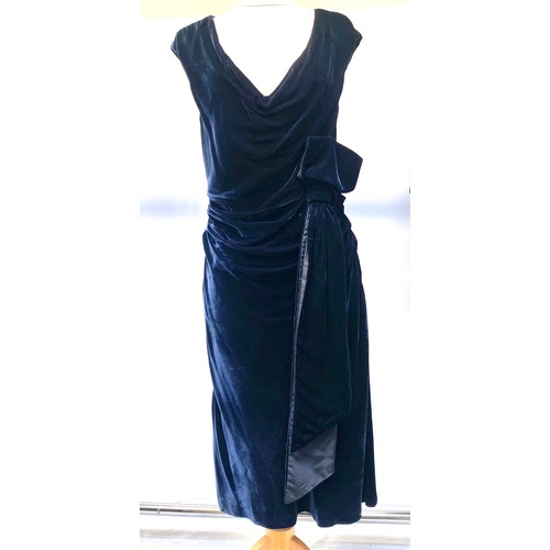 309 - A quantity of designer ladies clothes to include blue velvet Prada dress, Pucci dress, Alberta Ferre... 