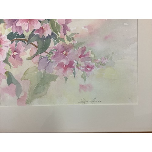 475 - A collection of floral watercolours and prints.