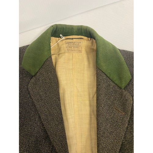 217 - A 1920s original Colver and Co Ltd tweed hacking jacket / hunting coat, Grove & Rufford hunt buttons... 