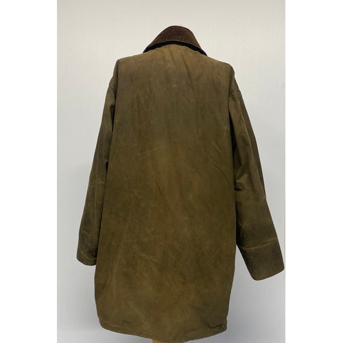 213 - A  traditional BARBOUR Border jacket, approx size 40, in used condition