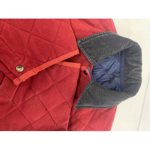 212 - CORDINGS of Picadilly moleskin Paddock Jacket, burgundy, size 26/38, no sign of damage or repair, ha... 