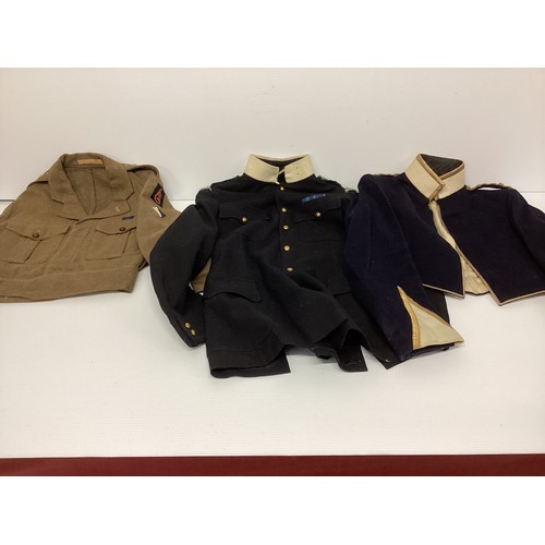 198 - A collection of Military uniforms mainly relation to The Royal Hussars, to include caps , jackets be... 