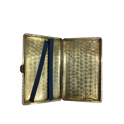 16 - A collection of sterling silver items to include a Siam ware Niello cigarette case and other items.