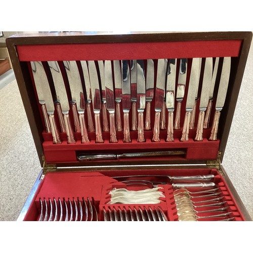 12 - A 12 person canteen of silver plated cutlery.