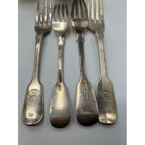 35 - A 19th century  sterling silver flatware service. Various dates and makers. William Cripps. London, ... 