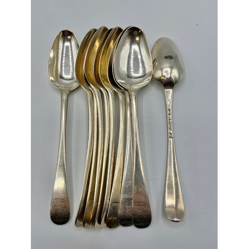 36 - A collection of 17th/18th century flatware, various dates and makers. 799g.