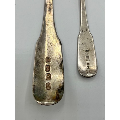 38 - A collection of Irish sterling silver flatware, John Pittar Dublin and other makers. 172g