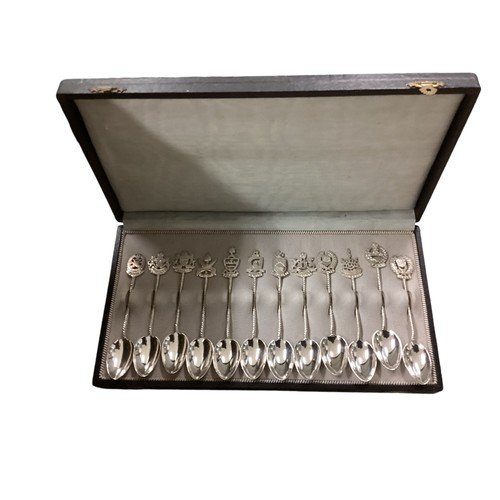 8 - A 12 person canteen of silver plated cutlery together with other boxed silver plated items.