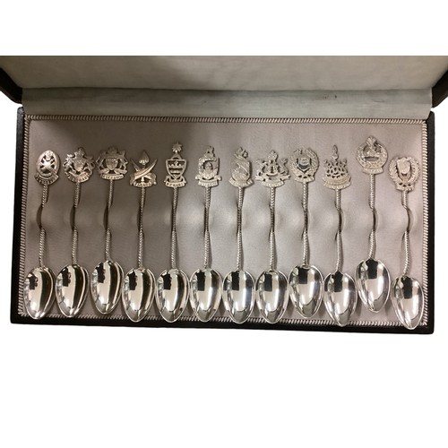 8 - A 12 person canteen of silver plated cutlery together with other boxed silver plated items.