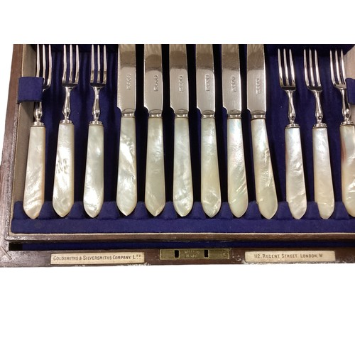 8 - A 12 person canteen of silver plated cutlery together with other boxed silver plated items.