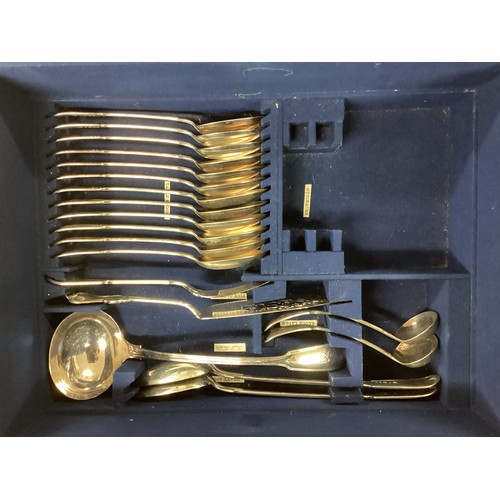 8 - A 12 person canteen of silver plated cutlery together with other boxed silver plated items.